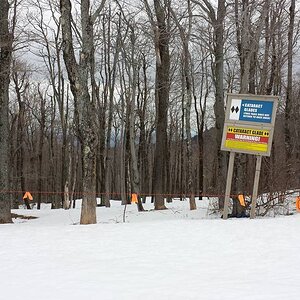 Entrance to closed Cataract Glades