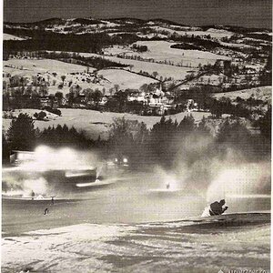 Ascutney--Night Snowmaking Scene (1961-1962)