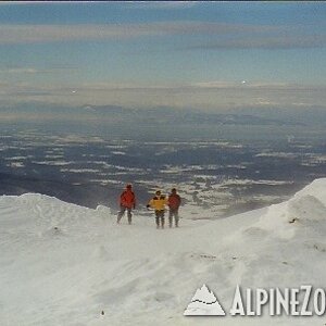 Bill, Mike and Steve on Mt. Mansfield  Jan. 2000