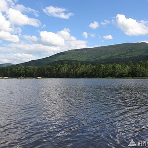 Midday on Maine pond...Whitecap Mtn in bckgrd