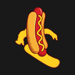 Hot Dog Snowboarder blk art.png