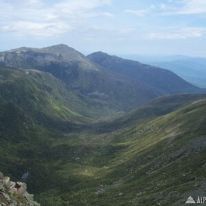 Northern Presidentials & Great Gulf from Gulfside trail between Clay &a