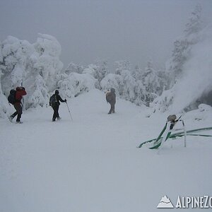 Blowing atop Sugarbush