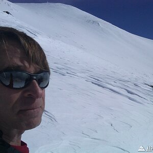 Ascending the ridge above Jacobs Ladder