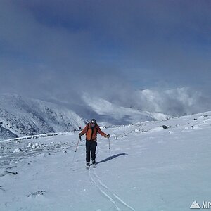 Ascending ridge above Jacobs Ladder