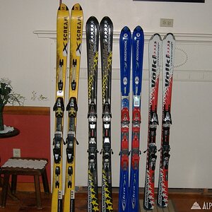 my wifes and my skis