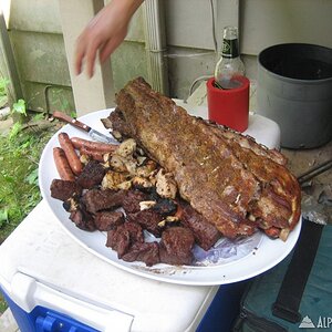 Ribs and meat