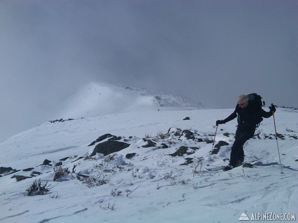 Ascending the ridge above Jacobs Ladder