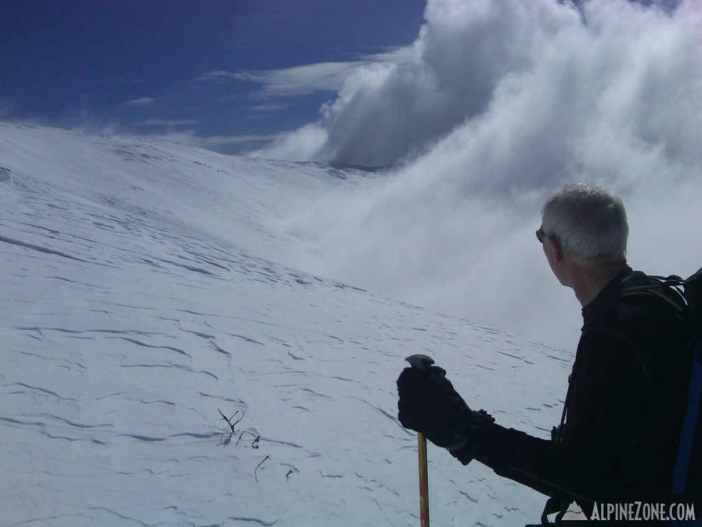 Ascending the ridge above Jacobs Ladder