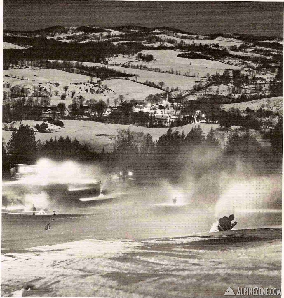 Ascutney--Night Snowmaking Scene (1961-1962)