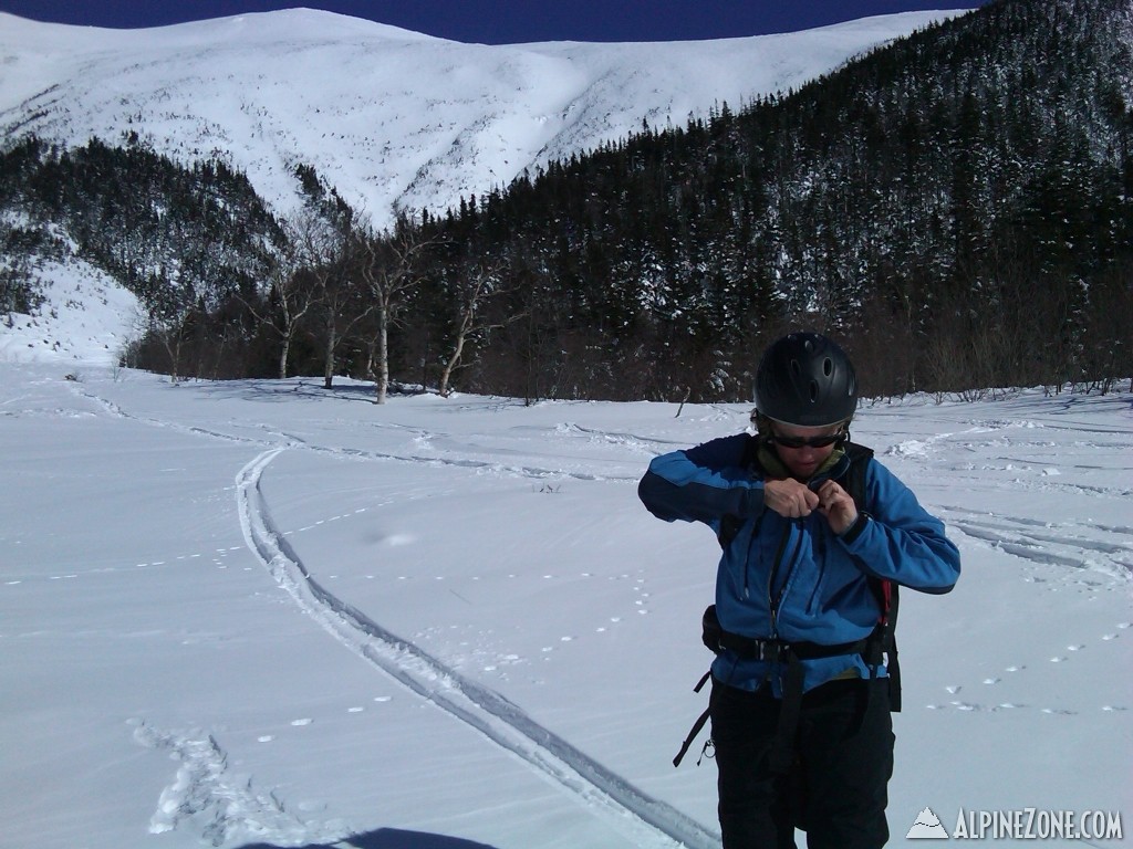 Avy debris at base of Ammonoosuc Ravine