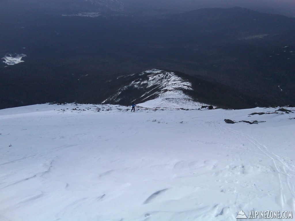Becky ascending Mt Clay, above Burts Ravine