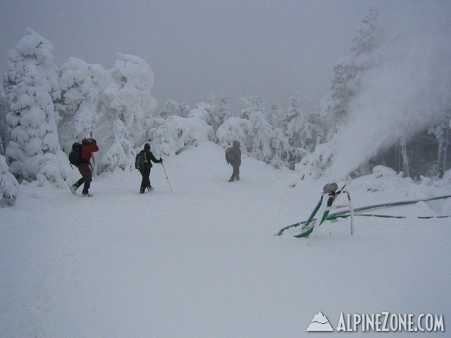 Blowing atop Sugarbush