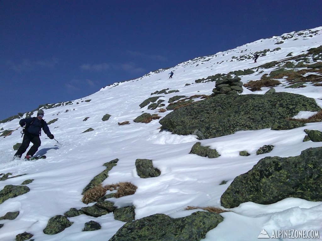 Descending Mt Clay from the summit