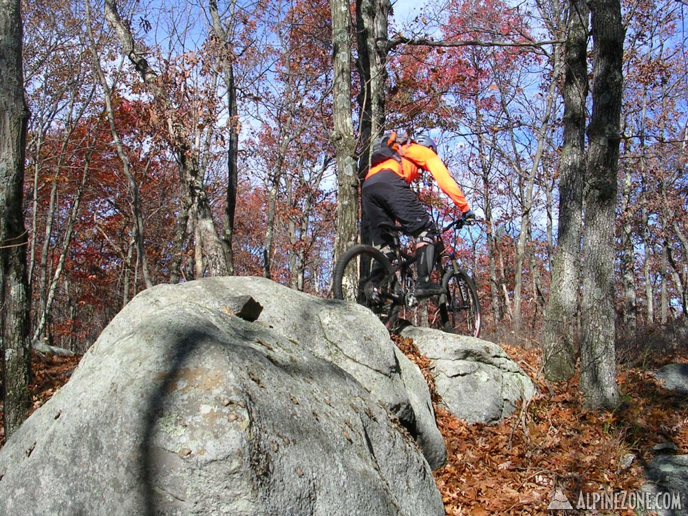 Jamie after the steep up