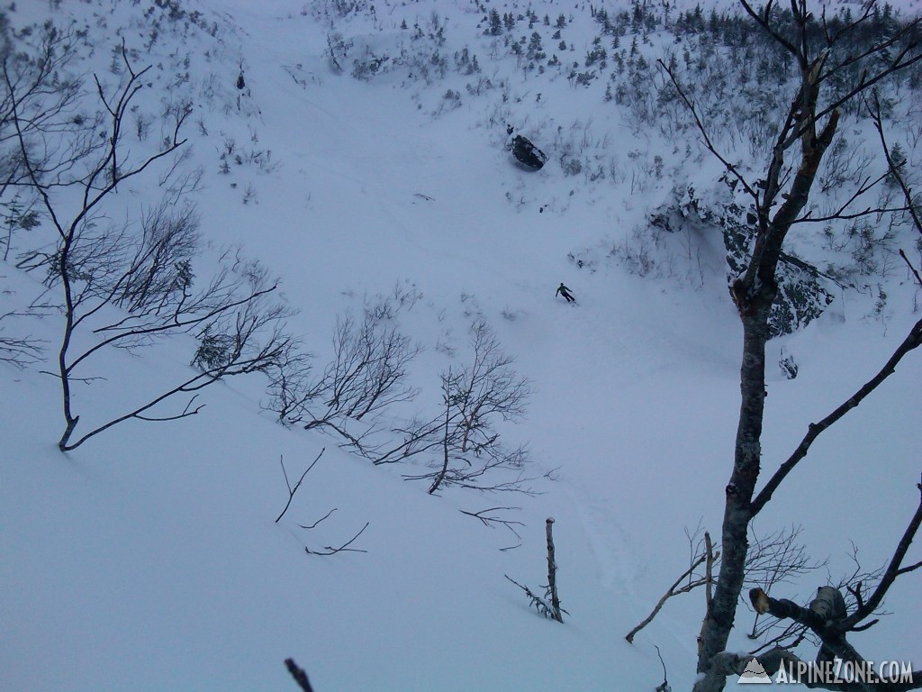 John descending Ammonoosuc Ravine