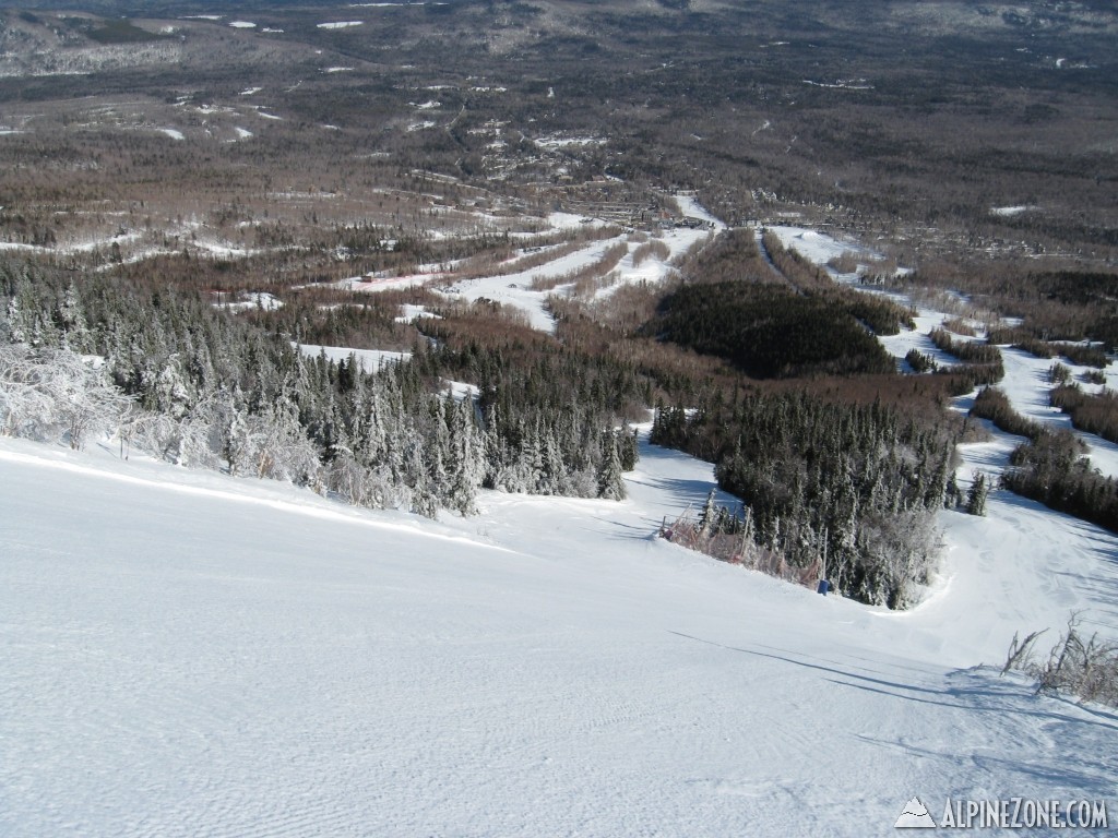 Looking down White Nitro to the base area