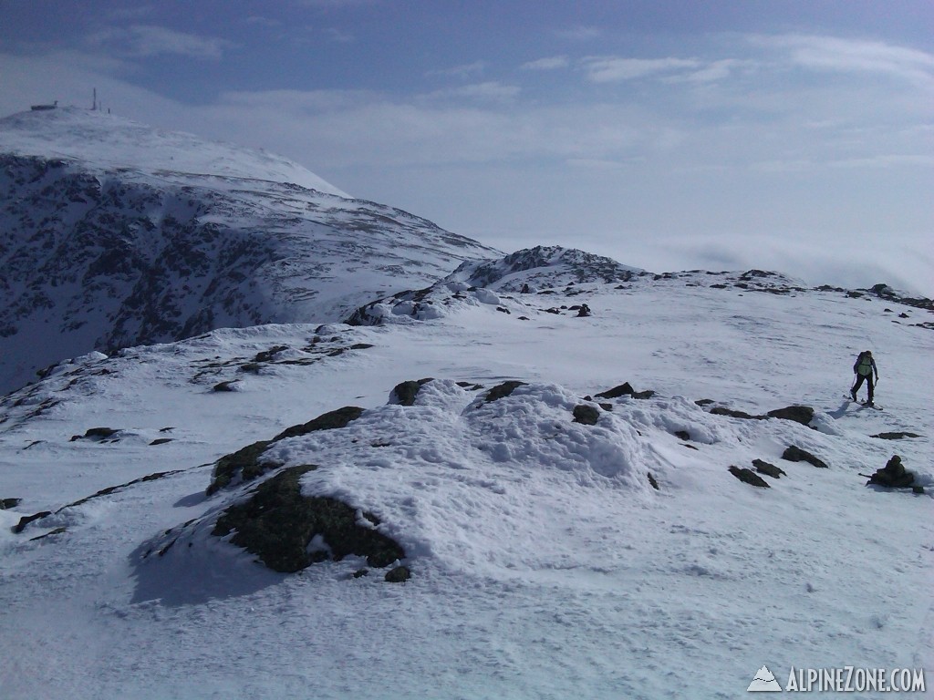 Marielle on the summit of Mt Clay