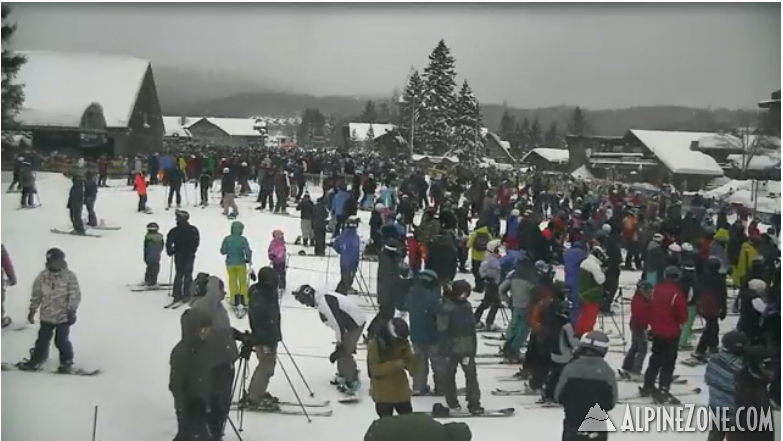 Mount Snow base area 3-10-18