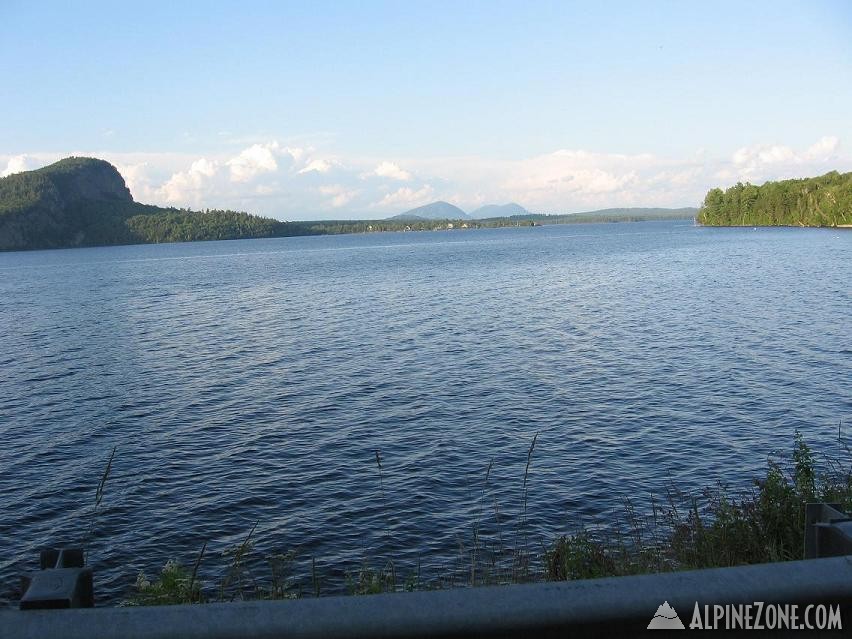 Mt Kineo, Little and Big Spencer Mtns..from Rockwood, ME