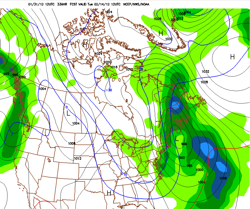 Possible nor'easter for mid Feb