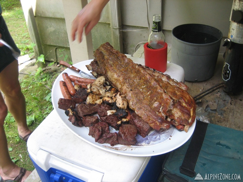 Ribs and meat