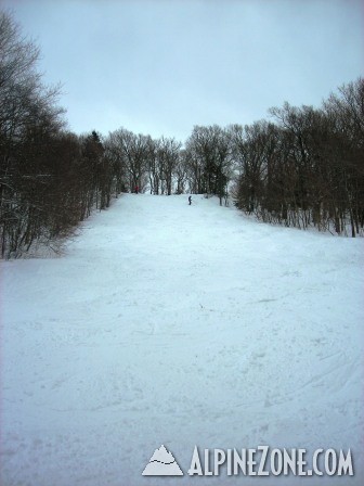 Sidewinder--Headwall (Note the trees on either side)