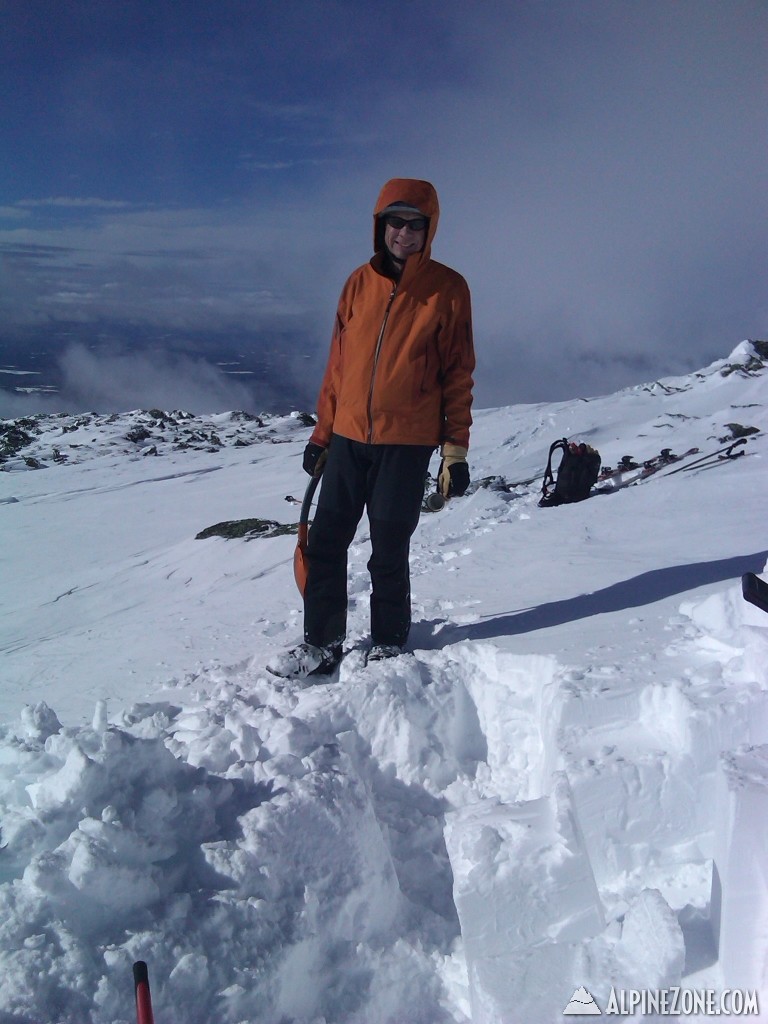 Snow pit above North Branch Ammonoosuc Ravine