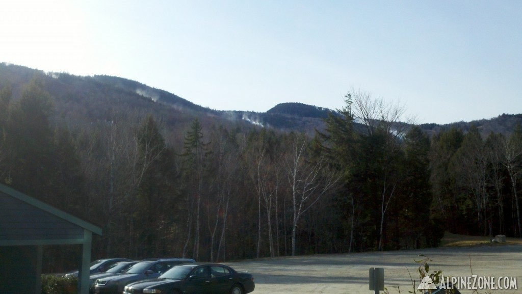 Snowmaking from Brookside Parking Lot