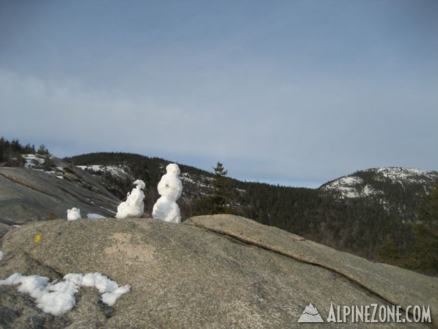 Snowmen near Dickey Mtn, NH (04/11/07)