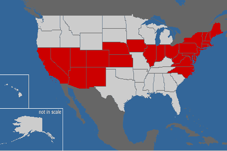 states visited