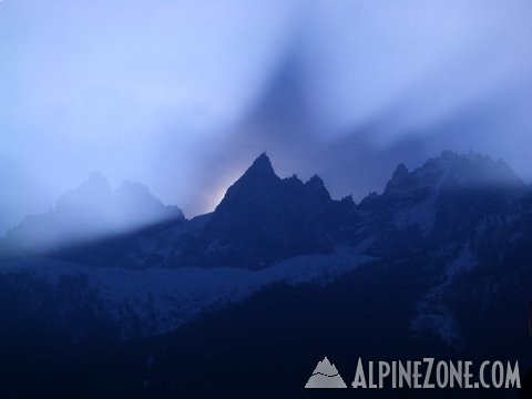 Sunrise over Alps