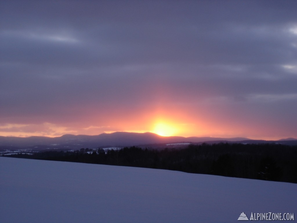 Sunset over Wheelock Mtn