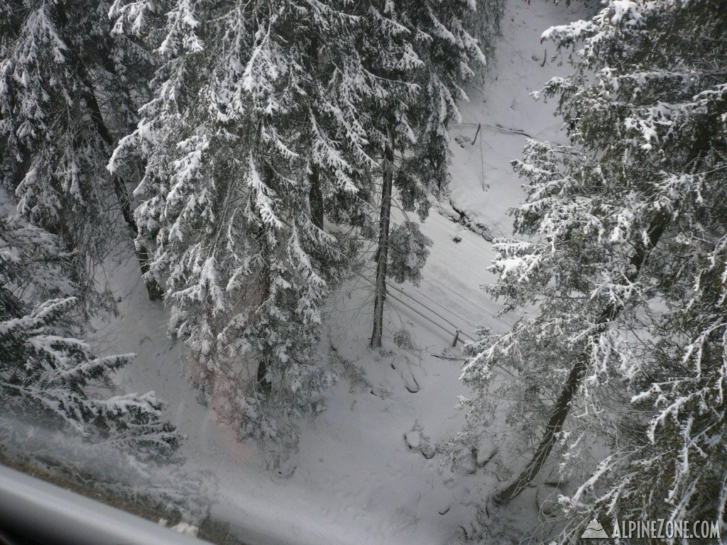 View from the lift